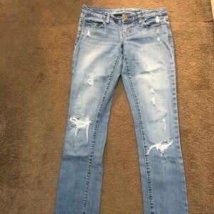 American Eagle distressed skinny jeans